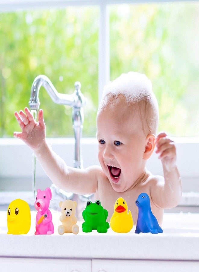 Storio Baby Bath Toy Set of 12 Pcs Chu Chu Colorful Animal Shape Toy (Multicolor) - Image 3
